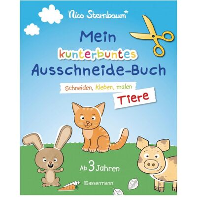 Bassermann Mein kunterbuntes Ausschneidebuch - Schneiden, kleben, malen: Tiere, Kinderbücher von Nico Sternbaum Bassermann Mein kunterbuntes Ausschneidebuch - Schneiden, kleben, malen: Tiere, Kinderbücher von Nico Sternbaum