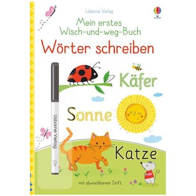 Usborne Publishing Mein erstes Wisch-und-weg-Buch: Wörter schreiben, Kinderbücher von Felicity Brooks Usborne Publishing Mein erstes Wisch-und-weg-Buch: Wörter schreiben, Kinderbücher von Felicity Brooks