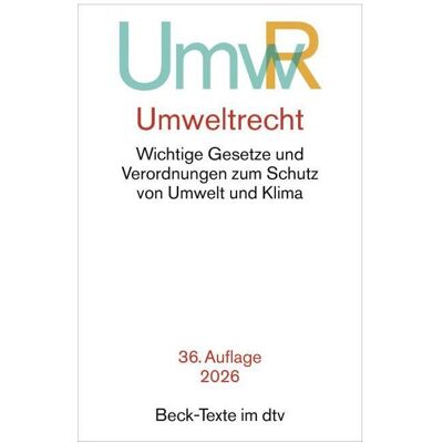 DTV Umweltrecht, Fachbücher von Frank Fellenberg DTV Umweltrecht, Fachbücher von Frank Fellenberg