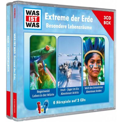 WAS IST WAS 3-CD Hörspielbox. Extreme der Erde. Besondere Lebensräume, Hörbücher von Ragnar Tessloff WAS IST WAS 3-CD Hörspielbox. Extreme der Erde. Besondere Lebensräume, Hörbücher von Ragnar Tessloff
