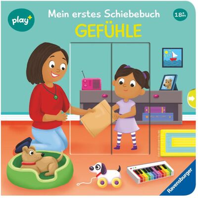 Ravensburger, Babybücher, play+ Mein erstes Schiebebuch: Gefühle (Deutsch) Ravensburger, Babybücher, play+ Mein erstes Schiebebuch: Gefühle (Deutsch)