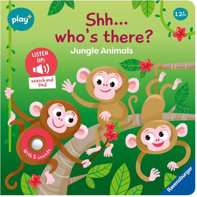 Ravensburger, Babybücher, Play+ Shh… Who's there? Jungle Animals (My First Seek and Find Sound Book), Baby book (Deutsch, Englisch) Ravensburger, Babybücher, Play+ Shh… Who's there? Jungle Animals (My First Seek and Find Sound Book), Baby book (Deutsch, Englisch)