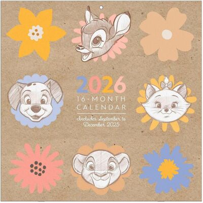 Pyramid Kalender, Disney Classic Artist Series Square Calendar 2026 30x30 (30x30cm, 30x60cm) Pyramid Kalender, Disney Classic Artist Series Square Calendar 2026 30x30 (30x30cm, 30x60cm)