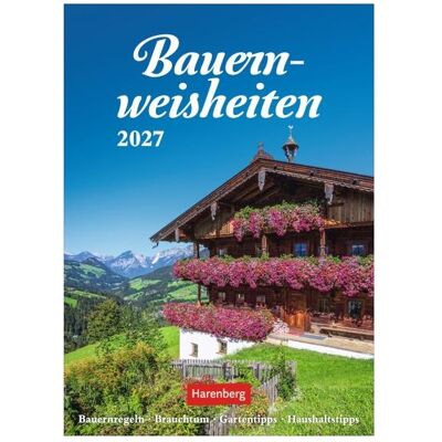 Harenberg, Kalender, Bauernweisheiten Wochenkalender 2027 - Bauernregeln, Brauchtum, Gartentipps, Haushalt Harenberg, Kalender, Bauernweisheiten Wochenkalender 2027 - Bauernregeln, Brauchtum, Gartentipps, Haushalt