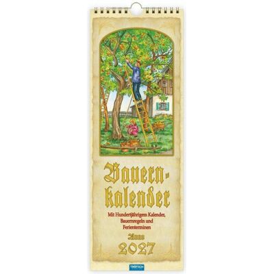 Trötsch, Kalender, - Maxi-Streifenkalender Bauernkalender 2027 mit Hundertjährigem Kalender, Bauernregeln Trötsch, Kalender, - Maxi-Streifenkalender Bauernkalender 2027 mit Hundertjährigem Kalender, Bauernregeln