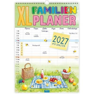 Trötsch, Kalender, - Grossbildkalender XL Familienplaner 2027 mit 6 Spalten Trötsch, Kalender, - Grossbildkalender XL Familienplaner 2027 mit 6 Spalten