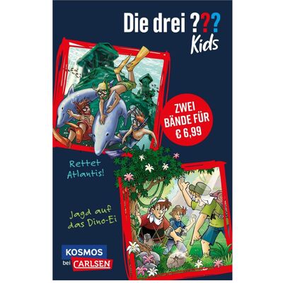 Carlsen Die drei??? Kids: Doppelband. Enthält die Bände: Rettet Atlantis! / Jagd auf das Dino-Ei, Hörbücher von Ulf Blanck, Stefanie Wegner, Kim Schmidt, Ben Nevis Carlsen Die drei??? Kids: Doppelband. Enthält die Bände: Rettet Atlantis! / Jagd auf das Dino-Ei, Hörbücher von Ulf Blanck, Stefanie Wegner, Kim Schmidt, Ben Nevis