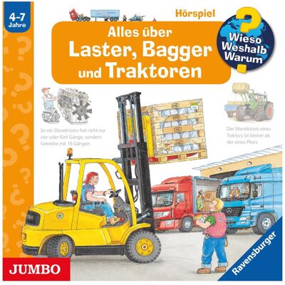 Jumbo Neue Medien Alles über Laster, Bagger und Traktoren, Audio-CD, Hörbücher von Andrea Erne, Wolfgang Metzger Jumbo Neue Medien Alles über Laster, Bagger und Traktoren, Audio-CD, Hörbücher von Andrea Erne, Wolfgang Metzger