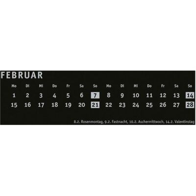Heye, Kalender, Bastelkalender schwarz A4 (A4) Heye, Kalender, Bastelkalender schwarz A4 (A4)