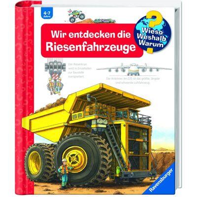 Ravensburger Wir entdecken die Riesenfahrzeuge, Kinderbücher von Susanne Gernhäuser Ravensburger Wir entdecken die Riesenfahrzeuge, Kinderbücher von Susanne Gernhäuser