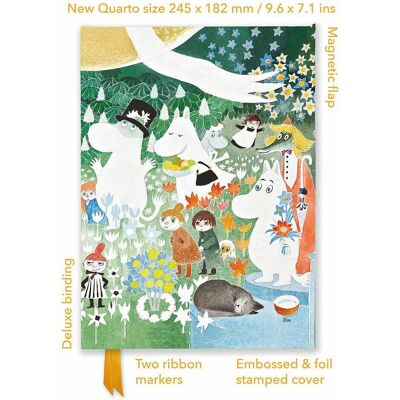 Flame Tree, Heft + Block, Moomin: Dangerous Journey (Foiled Quarto Journal) (Quart, Blanko, Liniert, Harter Einband) Flame Tree, Heft + Block, Moomin: Dangerous Journey (Foiled Quarto Journal) (Quart, Blanko, Liniert, Harter Einband)