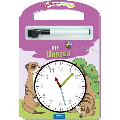 Schreib und wisch weg Die Uhrzeit 17x25 cm 24 Seiten, Schulbücher von Trötsch Verlag GmbH & Co. KG Schreib und wisch weg Die Uhrzeit 17x25 cm 24 Seiten, Schulbücher von Trötsch Verlag GmbH & Co. KG