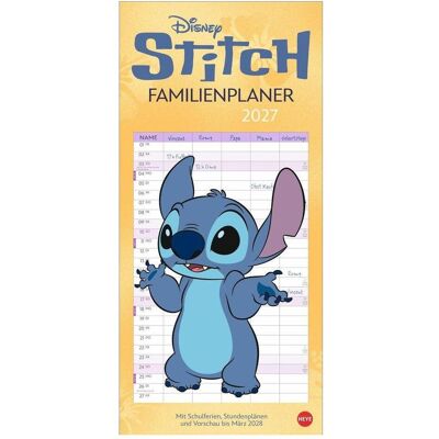 Athesia, Kalender, Stitch Familienplaner 2027 Athesia, Kalender, Stitch Familienplaner 2027