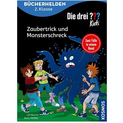 Kosmos Die drei??? Kids, Bücherhelden 2. Klasse, Doppelband 1, Zaubertrick und Monsterschre, Kinderbücher von Kim Schmidt, Ulf Blanck, Boris Pfeiffer Kosmos Die drei??? Kids, Bücherhelden 2. Klasse, Doppelband 1, Zaubertrick und Monsterschre, Kinderbücher von Kim Schmidt, Ulf Blanck, Boris Pfeiffer
