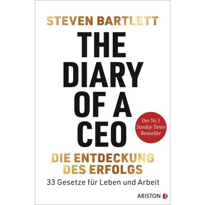 Ariston Sachbücher, The Diary of a CEO – Die Entdeckung des Erfolgs (Deutsch, Softcover, Steven Bartlett) Ariston Sachbücher, The Diary of a CEO – Die Entdeckung des Erfolgs (Deutsch, Softcover, Steven Bartlett)
