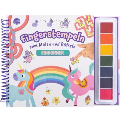Arena, Stempel, Fingerstempeln zum Malen und Rätseln. Einhörner Arena, Stempel, Fingerstempeln zum Malen und Rätseln. Einhörner