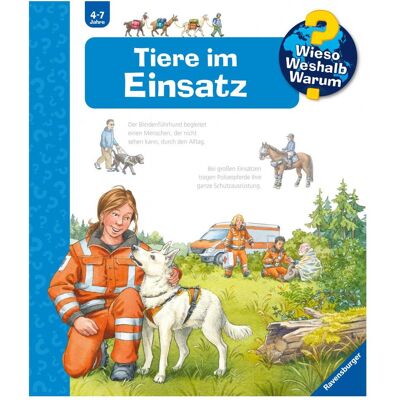 Ravensburger Kinder-Sachbuch WWW Tiere im Einsatz, Kinderbücher von Andrea Erne Ravensburger Kinder-Sachbuch WWW Tiere im Einsatz, Kinderbücher von Andrea Erne