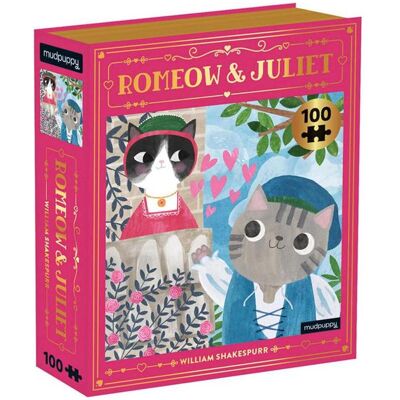 Abrams & Chronicle Romeow & Juliet Bookish Cats 100 Piece Puzzle (100 Teile) Abrams & Chronicle Romeow & Juliet Bookish Cats 100 Piece Puzzle (100 Teile)