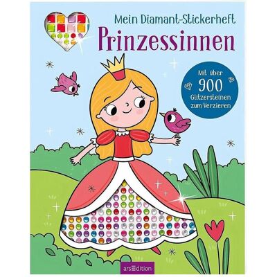 Ars Edition, Sticker, Mein Diamant-Stickerheft – Prinzessinnen (900 Sticker) Ars Edition, Sticker, Mein Diamant-Stickerheft – Prinzessinnen (900 Sticker)