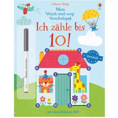 Usborne Publishing Mein Wisch-und-weg-Vorschulspass: Ich zähle bis 10!, Kinderbücher von Jessica Greenwell Usborne Publishing Mein Wisch-und-weg-Vorschulspass: Ich zähle bis 10!, Kinderbücher von Jessica Greenwell