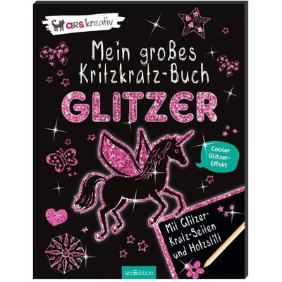 Ars Edition Mein grosses Kritzkratz-Buch Glitzer Ars Edition Mein grosses Kritzkratz-Buch Glitzer