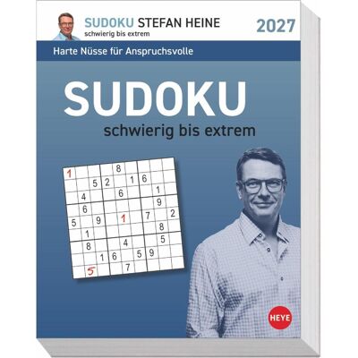 Heye, Kalender, Sudoku schwierig bis extrem Tagesabreisskalender 2027 Heye, Kalender, Sudoku schwierig bis extrem Tagesabreisskalender 2027