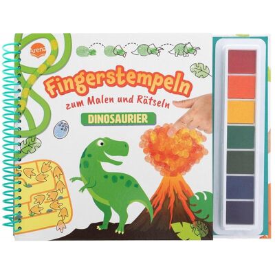 Arena, Stempel, Fingerstempeln zum Malen und Rätseln. Dinosaurier Arena, Stempel, Fingerstempeln zum Malen und Rätseln. Dinosaurier