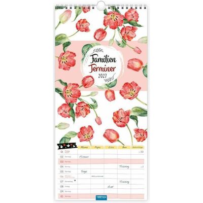 Trötsch, Kalender, - Familienkalender Familienterminer Blumen 2027 Trötsch, Kalender, - Familienkalender Familienterminer Blumen 2027