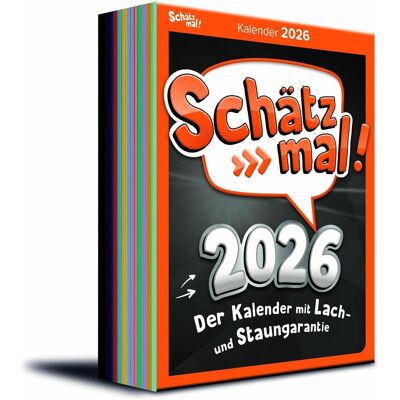 SMV, Kalender, Schätz mal! Abreisskalender 2026 SMV, Kalender, Schätz mal! Abreisskalender 2026
