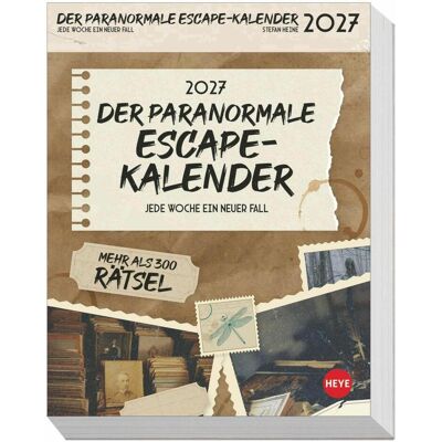 Heye, Kalender, Stefan Heine Der paranormale Escape-Kalender 2027 Heye, Kalender, Stefan Heine Der paranormale Escape-Kalender 2027