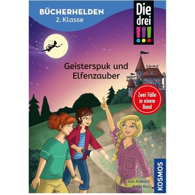 Kosmos Die drei!!!, Bücherhelden 2. Klasse, Doppelband, Geisterspuk und Elfenzauber, Kinderbücher von Katja Rau, Jule Ambach Kosmos Die drei!!!, Bücherhelden 2. Klasse, Doppelband, Geisterspuk und Elfenzauber, Kinderbücher von Katja Rau, Jule Ambach