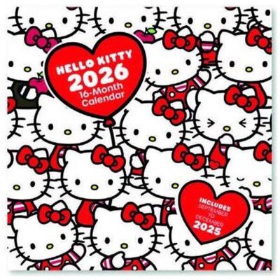 Pyramid Kalender, Hello Kitty Square Calendar 2026 30x30 (30 x 30 cm) Pyramid Kalender, Hello Kitty Square Calendar 2026 30x30 (30 x 30 cm)