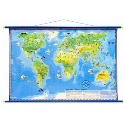 Artglob Wandkarte - Young Explorer's World, Landkarte Artglob Wandkarte - Young Explorer's World, Landkarte