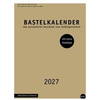 Heye, Kalender, Bastelkalender gold A4 (A4) Heye, Kalender, Bastelkalender gold A4 (A4)