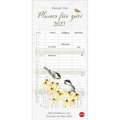 Athesia, Kalender, Hannah Dale: Planer für zwei 2027 Athesia, Kalender, Hannah Dale: Planer für zwei 2027
