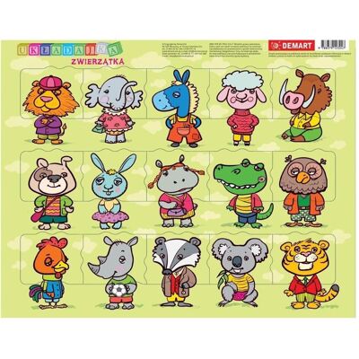 Demar Rahmenpuzzle - Tiere (72 Teile) Demar Rahmenpuzzle - Tiere (72 Teile)