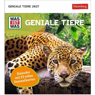 Harenberg, Kalender, WAS IST WAS Geniale Tiere Postkartenkalender 2027 - Kalender mit 53 Sammelkarten (Spezial) Harenberg, Kalender, WAS IST WAS Geniale Tiere Postkartenkalender 2027 - Kalender mit 53 Sammelkarten (Spezial)