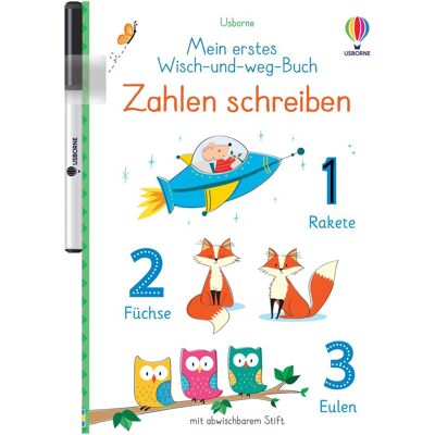 Usborne Publishing Mein erstes Wisch-und-weg-Buch: Zahlen schreiben, Kinderbücher von Felicity Brooks Usborne Publishing Mein erstes Wisch-und-weg-Buch: Zahlen schreiben, Kinderbücher von Felicity Brooks