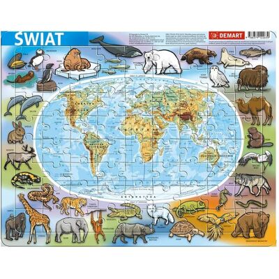 Demar Rahmenpuzzle - Physische Welt (72 Teile) Demar Rahmenpuzzle - Physische Welt (72 Teile)