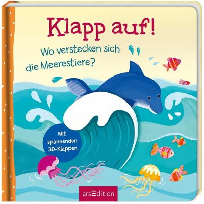 Ars Edition, Babybücher, Klapp auf! Wo verstecken sich die Meerestiere? (Deutsch) Ars Edition, Babybücher, Klapp auf! Wo verstecken sich die Meerestiere? (Deutsch)