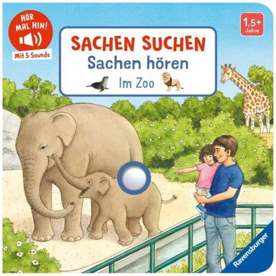 Ravensburger, Babybücher, Hör mal hin - Sachen suchen, Sachen hören: Im Zoo (Deutsch) Ravensburger, Babybücher, Hör mal hin - Sachen suchen, Sachen hören: Im Zoo (Deutsch)