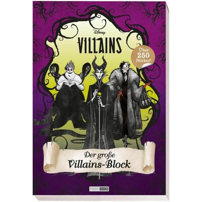 Panini, Sticker, Disney Villains: Der grosse Villains-Block (250 Sticker) Panini, Sticker, Disney Villains: Der grosse Villains-Block (250 Sticker)