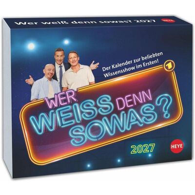 Athesia, Kalender, Wer weiss denn sowas? Tagesabreisskalender 2027 (Querformat) Athesia, Kalender, Wer weiss denn sowas? Tagesabreisskalender 2027 (Querformat)