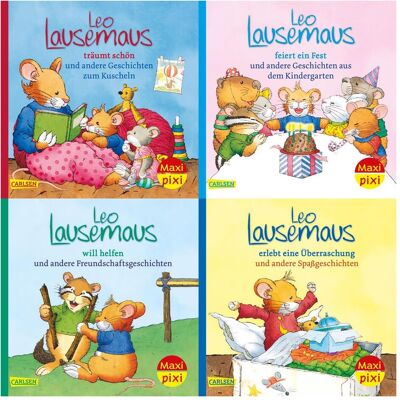 Carlsen Maxi-Pixi-Box 80: Meine liebsten Geschichten von Leo Lausemaus (4x5 Exemplare), Hörbücher von Ursula Wölfel Carlsen Maxi-Pixi-Box 80: Meine liebsten Geschichten von Leo Lausemaus (4x5 Exemplare), Hörbücher von Ursula Wölfel