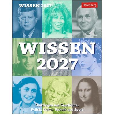 Harenberg, Kalender, Wissen Tagesabreisskalender 2027 - Quizfragen aus Geschichte, Politik, Kultur, Technik und Spor Harenberg, Kalender, Wissen Tagesabreisskalender 2027 - Quizfragen aus Geschichte, Politik, Kultur, Technik und Spor