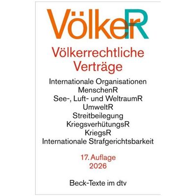 DTV Völkerrechtliche Verträge, Fachbücher von Oliver Dörr DTV Völkerrechtliche Verträge, Fachbücher von Oliver Dörr