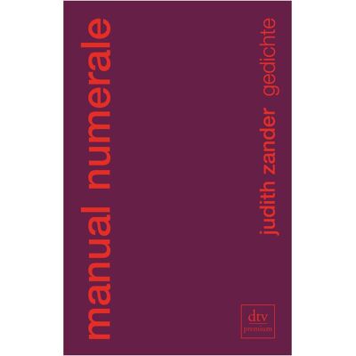 DTV manual numerale, Belletristik von Judith Zander DTV manual numerale, Belletristik von Judith Zander