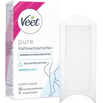 Veet, Wachs + Enthaarungscreme, pure Kaltwachsstreifen 22 St. (22x) Veet, Wachs + Enthaarungscreme, pure Kaltwachsstreifen 22 St. (22x)