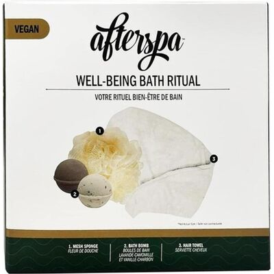 AfterSpa, Beauty Geschenkset, Wellness Bath Ritual with 1 Mesh Sponge and 2 Body Bombs (Körperpflegeset) AfterSpa, Beauty Geschenkset, Wellness Bath Ritual with 1 Mesh Sponge and 2 Body Bombs (Körperpflegeset)
