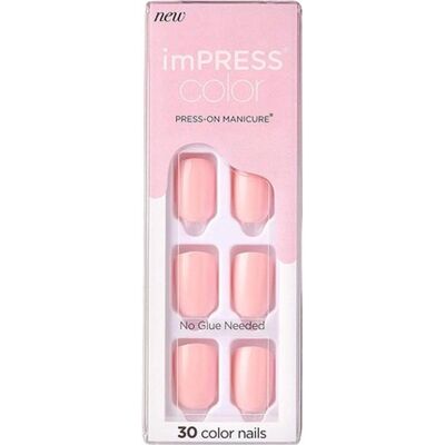 Kiss Nagelstyling + Kunstnägel, Self-adhesive nails imPRESS Color Pick Me Pink 30 pcs (L) (Kunstnägel, Pick Me Pink) Kiss Nagelstyling + Kunstnägel, Self-adhesive nails imPRESS Color Pick Me Pink 30 pcs (L) (Kunstnägel, Pick Me Pink)